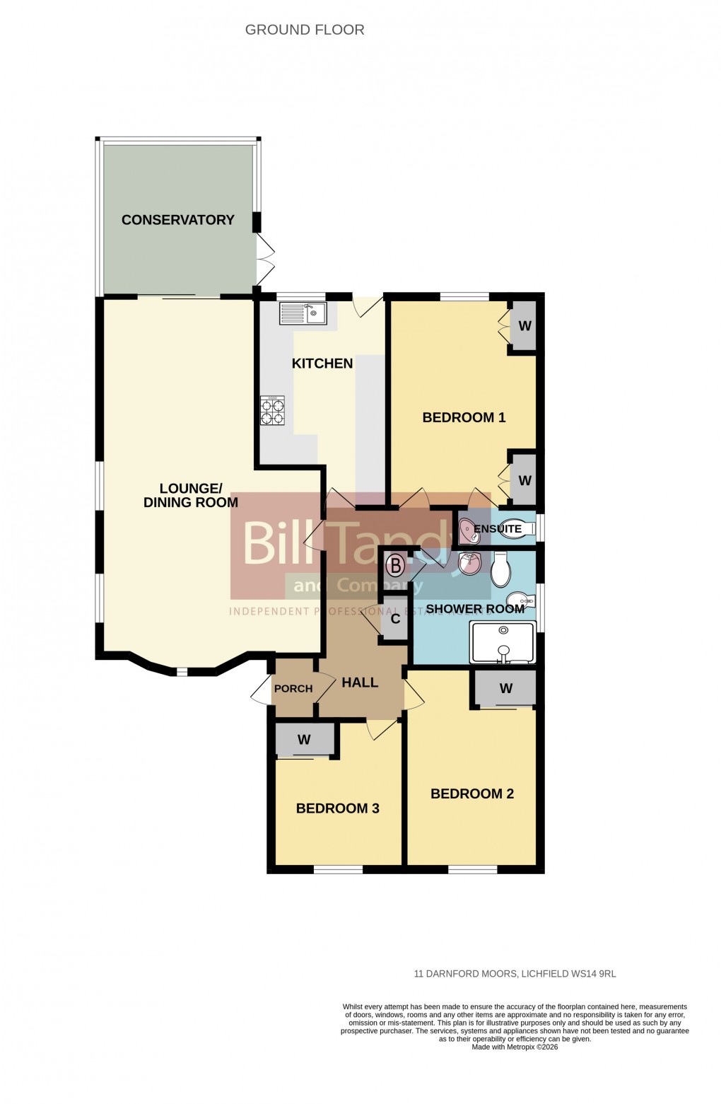 Floorplan for Darnford Moors, Lichfield, Staffordshire
