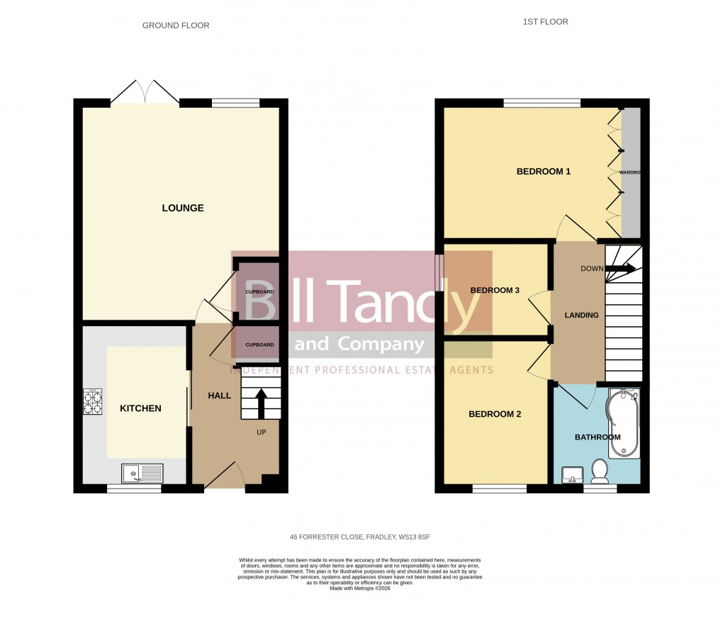 Floorplan for Fradley, Lichfield, Staffordshire