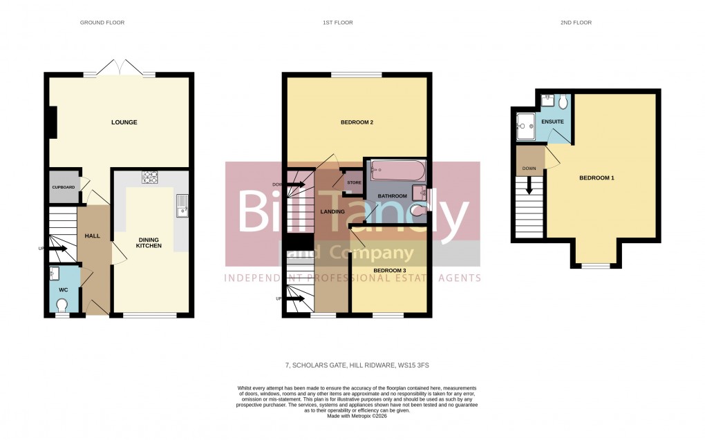 Floorplan for Hill Ridware, Rugeley, Staffordshire