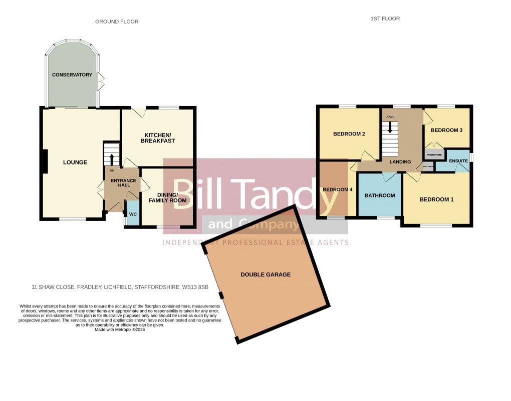 Floorplan for Fradley, Lichfield, Staffordshire
