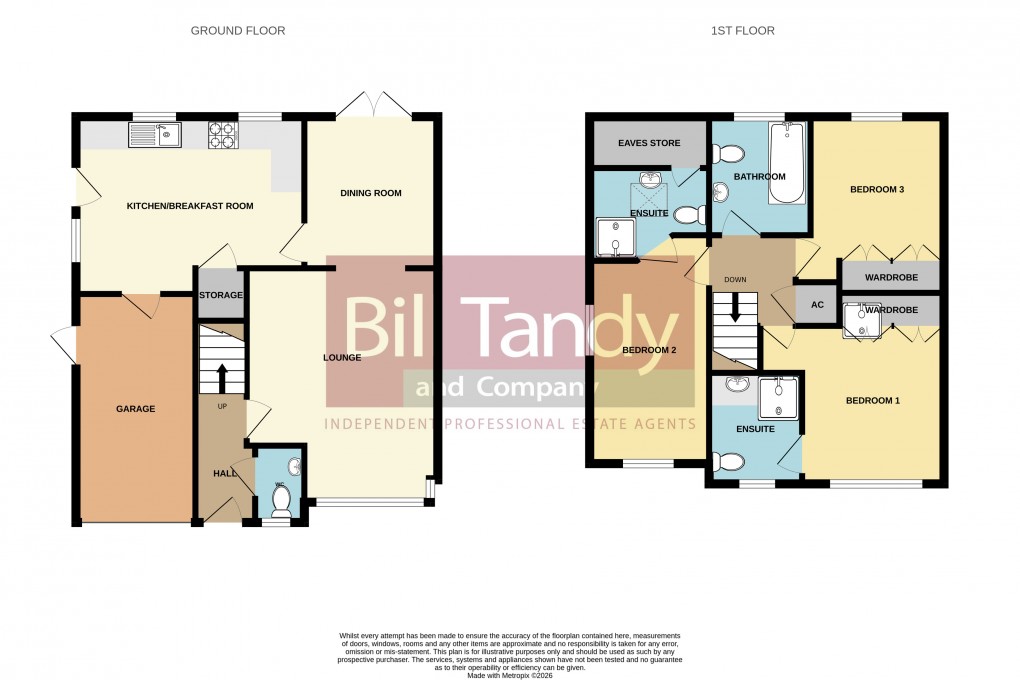 Floorplan for Yorkshire Way, Burntwood, Staffordshire