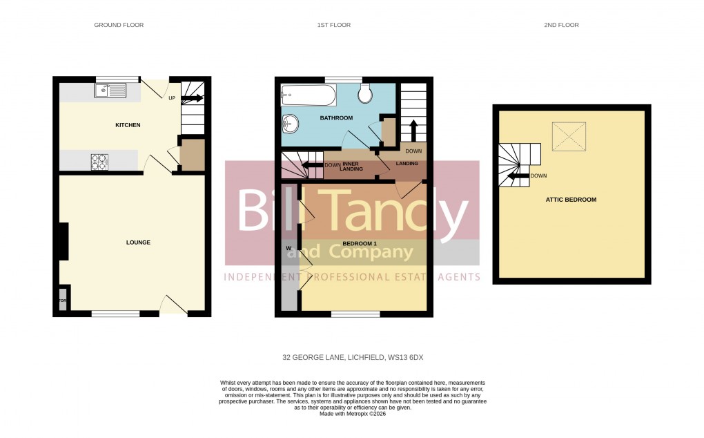 Floorplan for George Lane, Lichfield, Staffordshire