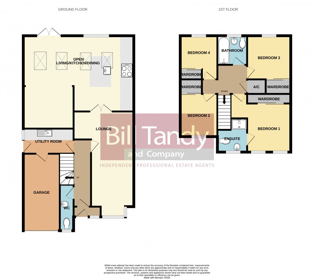 Floorplan for Heath View, Burntwood, Staffordshire