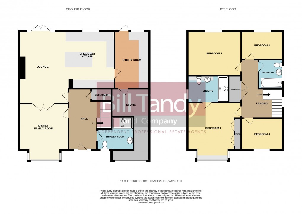 Floorplan for Handsacre, Rugeley, Staffordshire
