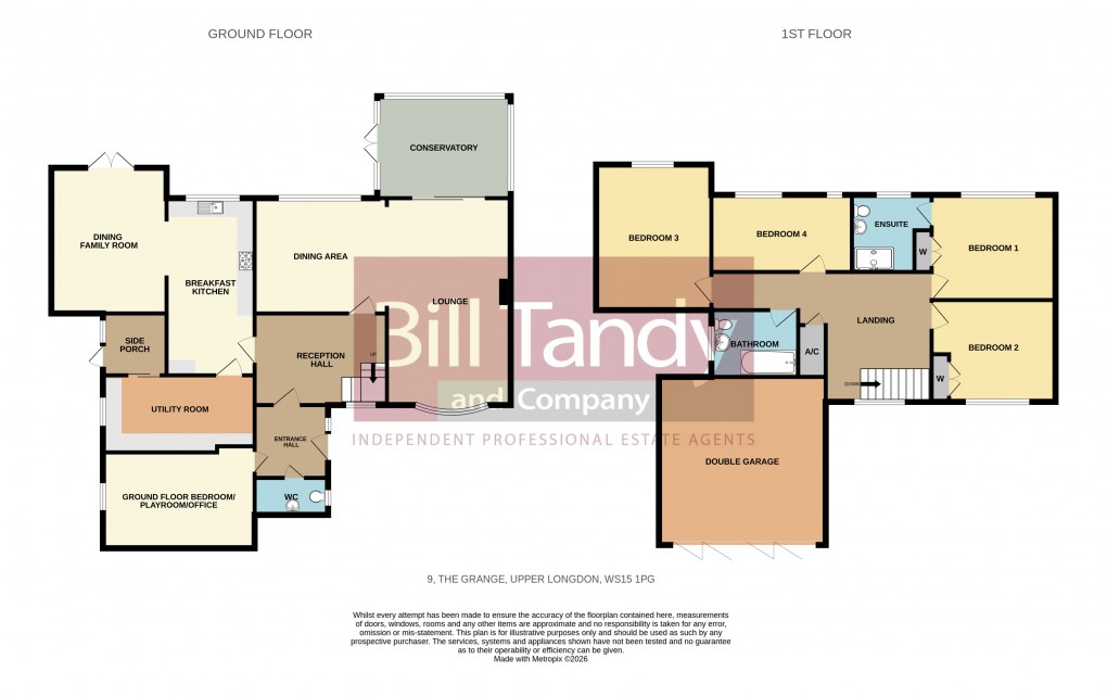 Floorplan for Upper Longdon, Rugeley, Staffordshire