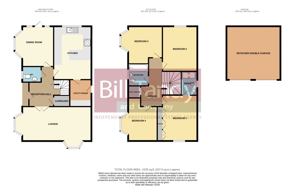 Floorplan for Ashmole Avenue, Burntwood, Staffordshire