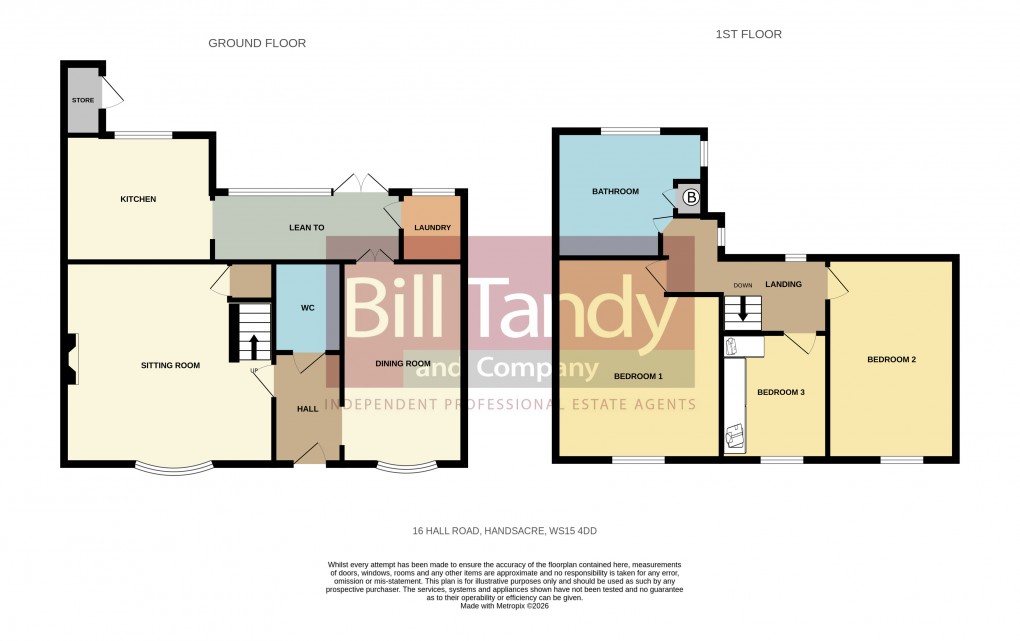 Floorplan for Handsacre, Rugeley, Staffordshire