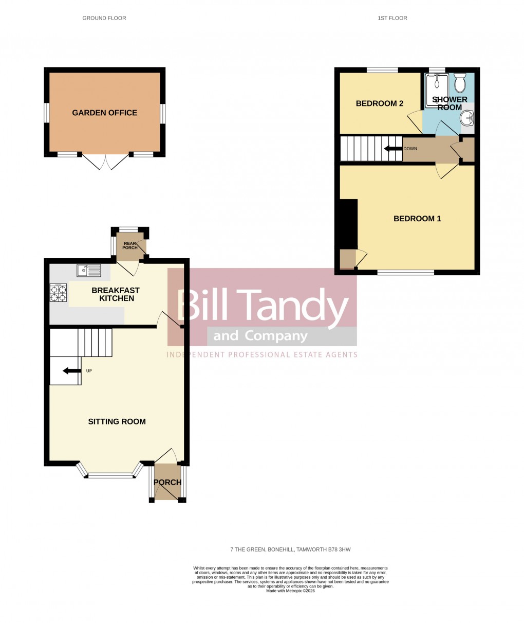 Floorplan for Bonehill, Tamworth, Staffordshire