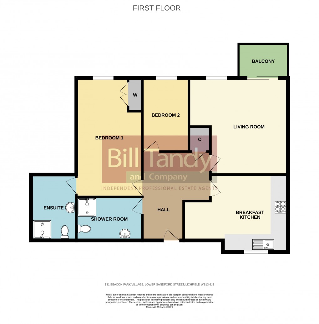 Floorplan for Lower Sandford Street, Lichfield, Staffordshire