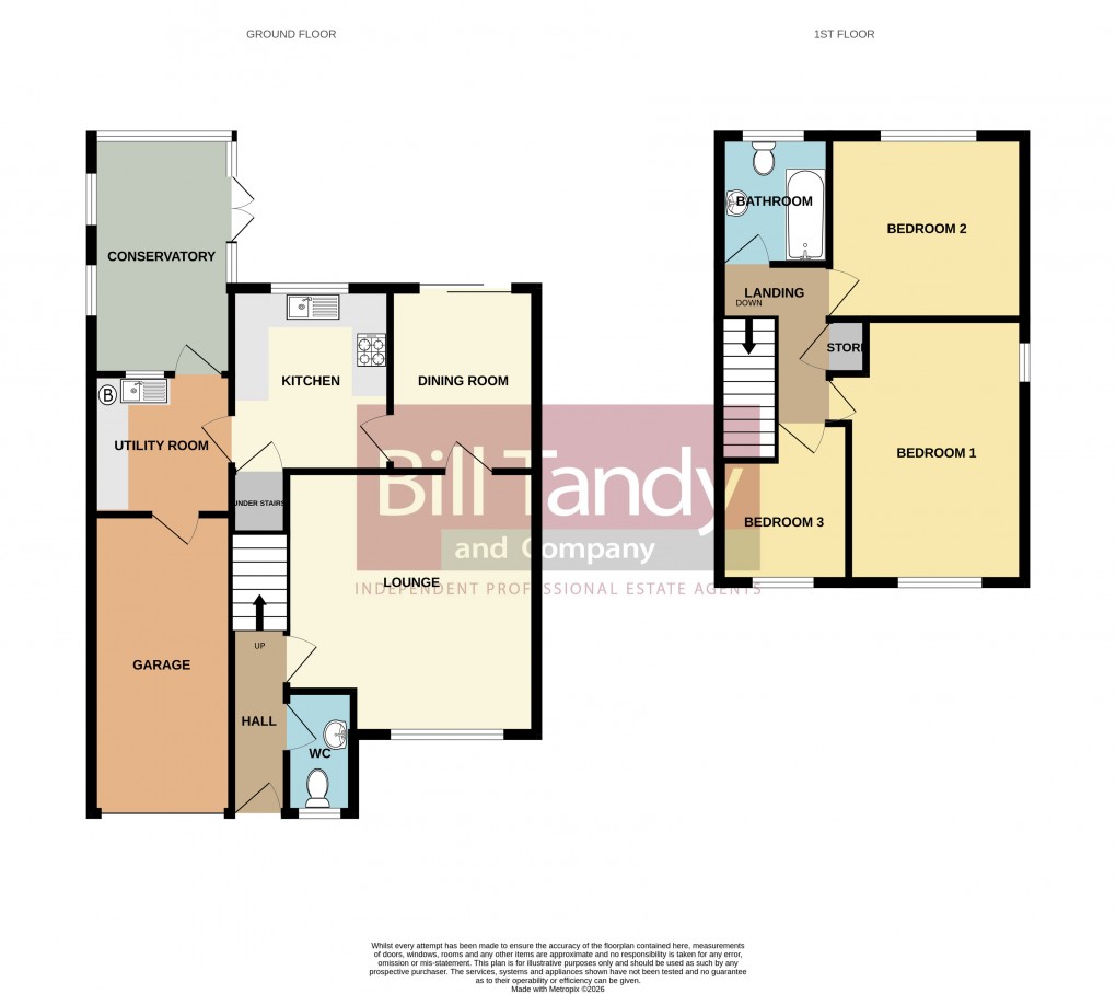 Floorplan for Franklin Drive, Burntwood, Staffordshire