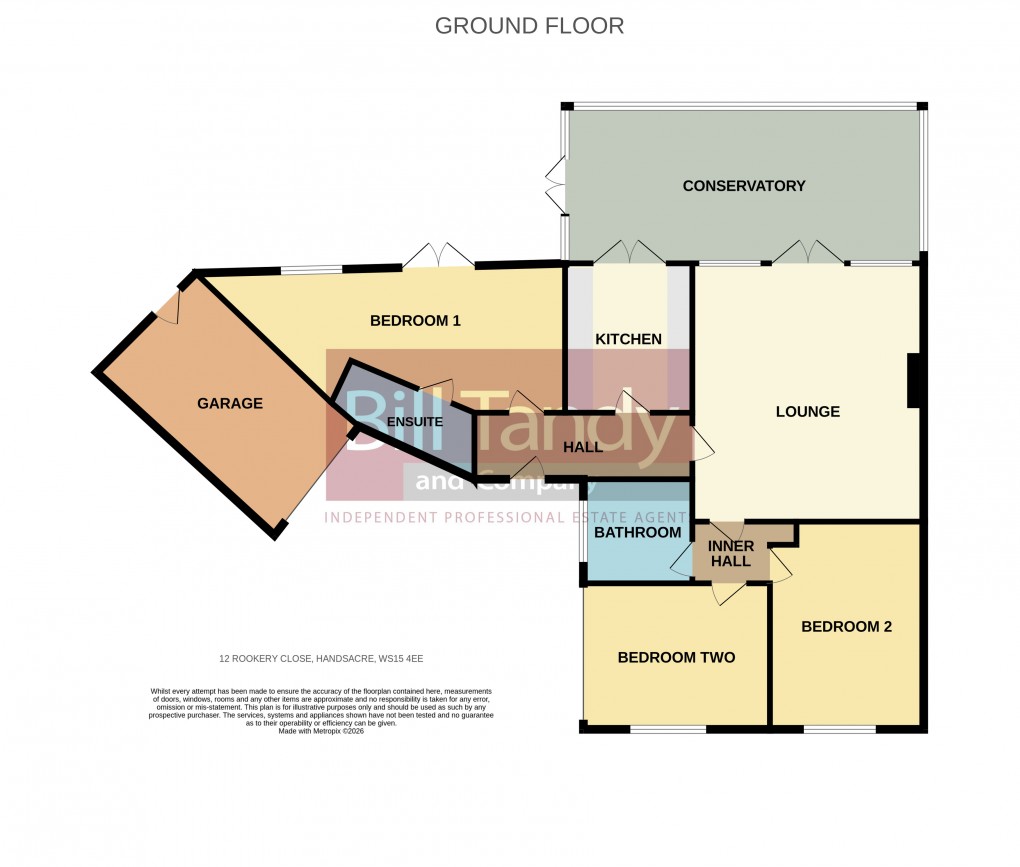 Floorplan for Handsacre, Rugeley, Staffordshire
