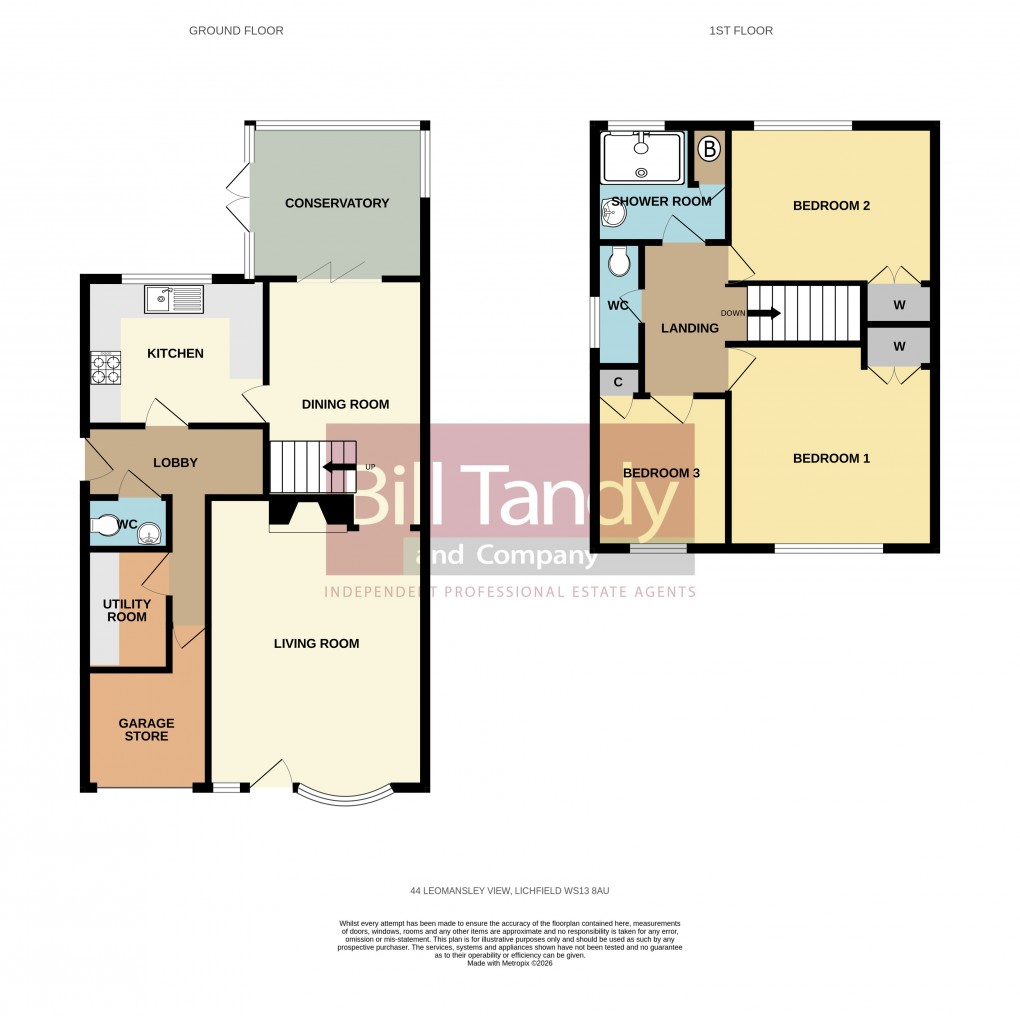 Floorplan for Leomansley View, Lichfield, Staffordshire