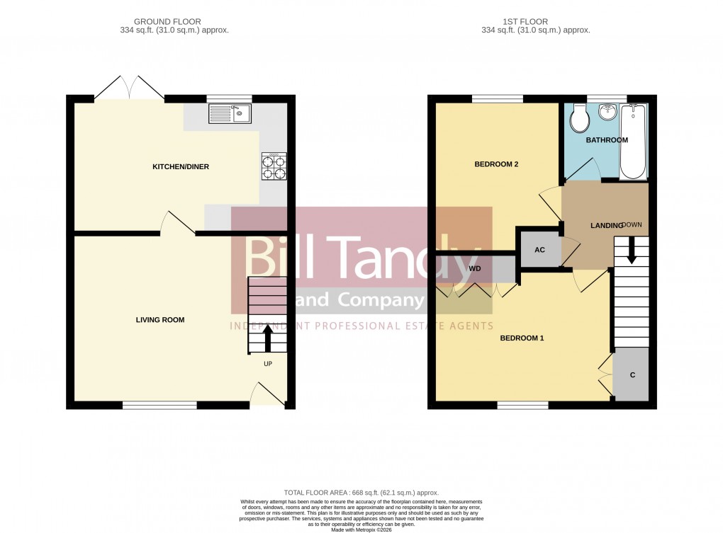 Floorplan for Highfields, Burntwood, Staffordshire