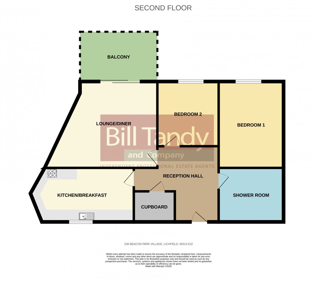 Floorplan for Lower Sandford Street, Lichfield, Staffordshire