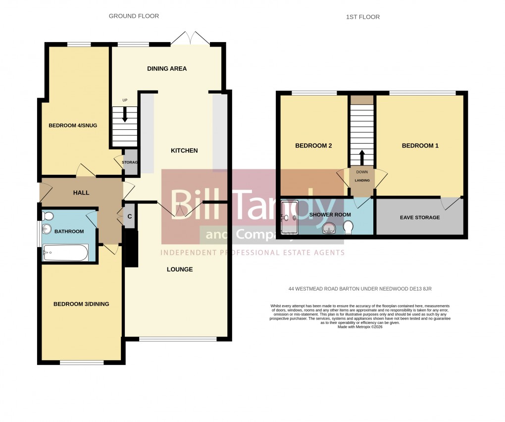 Floorplan for Barton under needwood, Burton upon Trent, Staffordshire