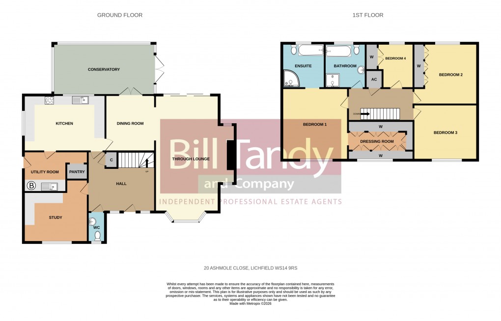 Floorplan for Ashmole Close, Lichfield, Staffordshire