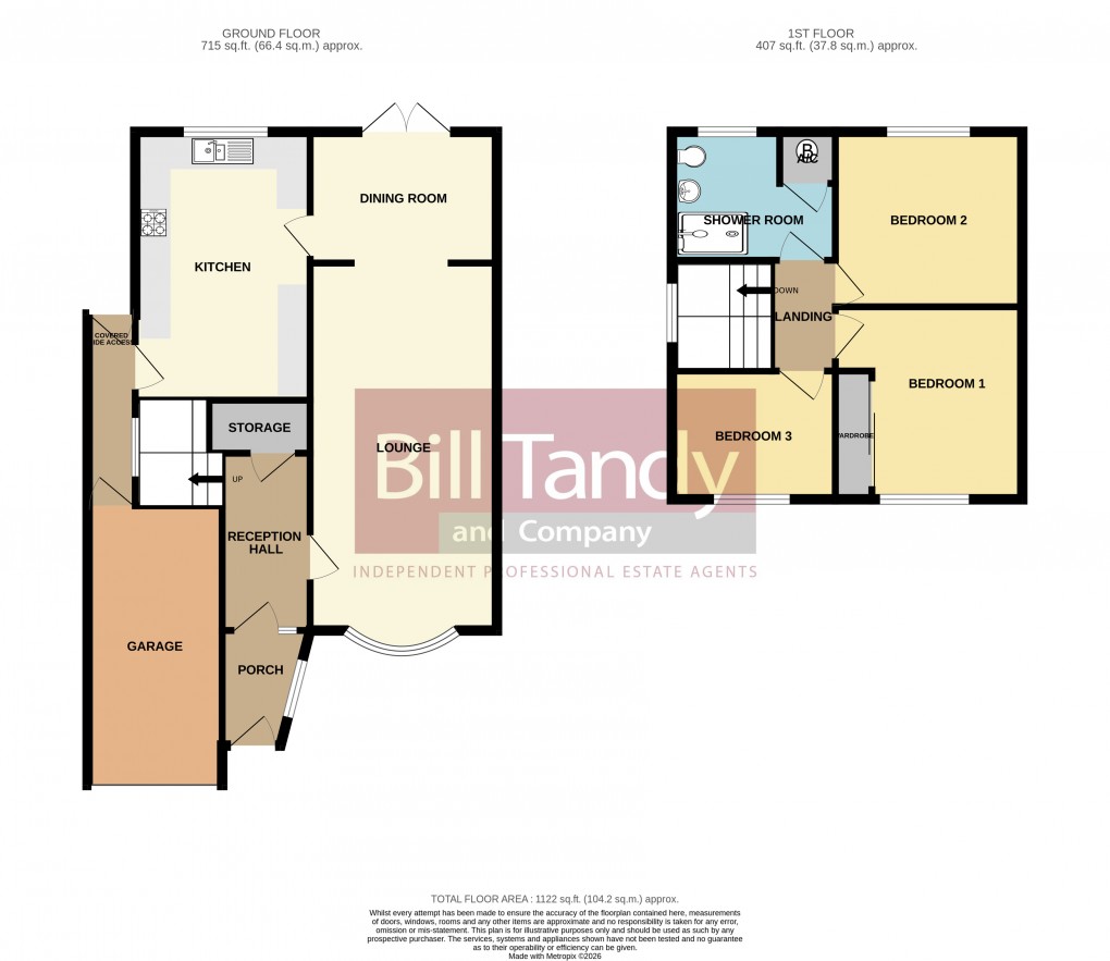 Floorplan for Fieldhouse Road, Burntwood, Staffordshire