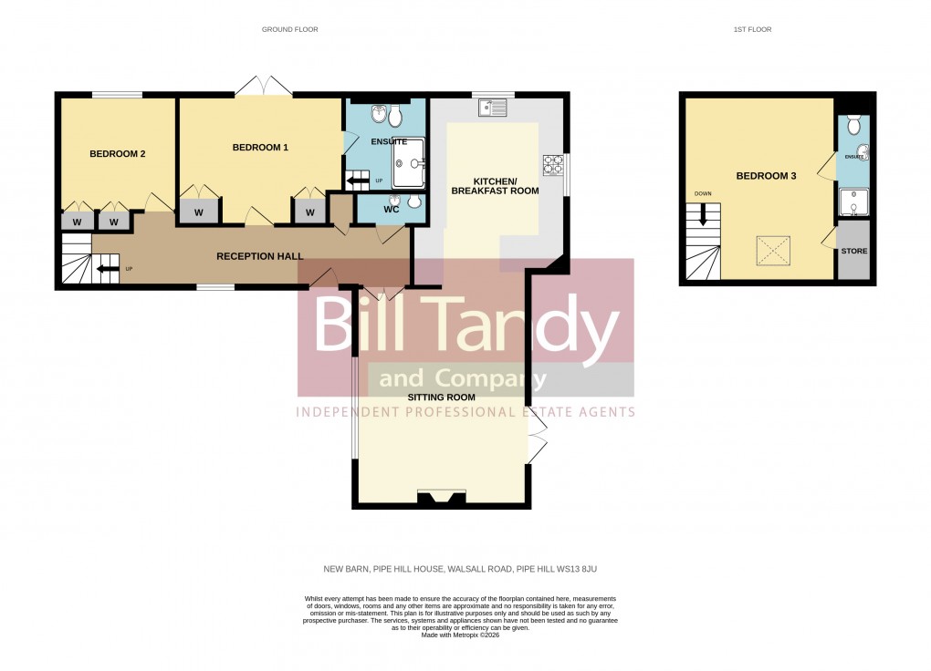 Floorplan for Pipe Hill, Lichfield, Staffordshire