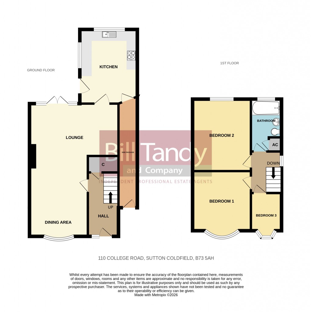 Floorplan for College Road, Sutton Coldfield, West Midlands