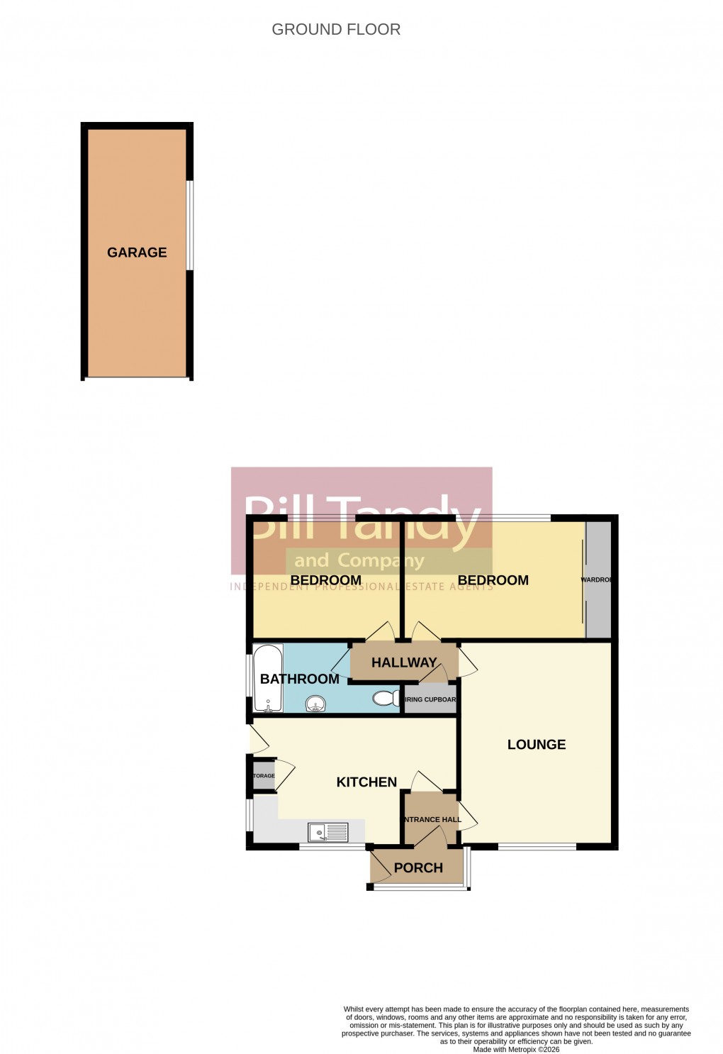 Floorplan for The Ridgeway, Burntwood, Staffordshire